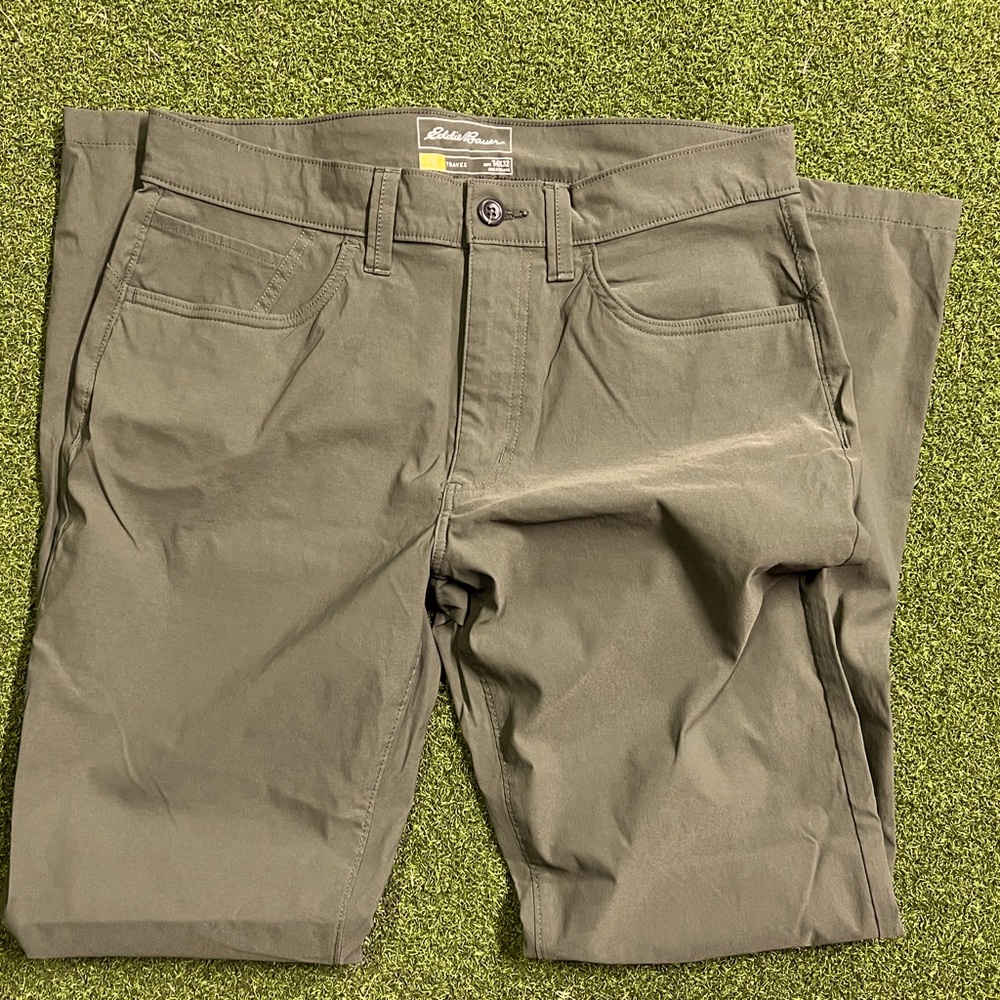 EUC! Eddie Bauer TRAVEX pants (grayish green)